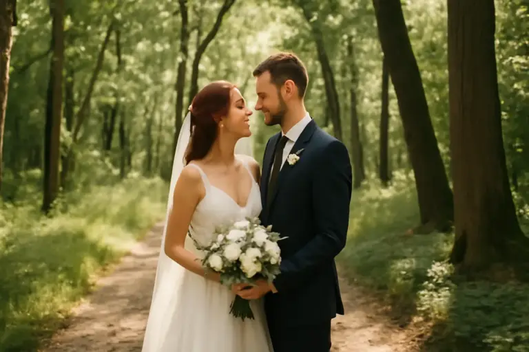 Foto di matrimonio nella natura: come sfruttare parchi e boschi per scatti indimenticabili