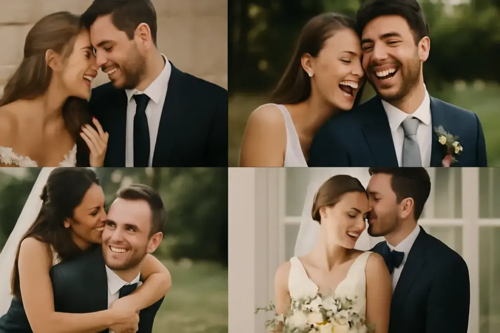 Scatti di coppia tratti da veri matrimoni: le pose spontanee che si possono davvero replicare