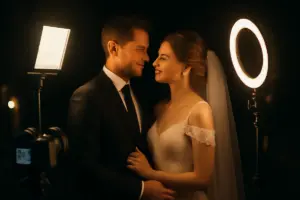 Illuminazione artificiale: quali sistemi usare per fotografie di matrimonio perfette anche di sera?