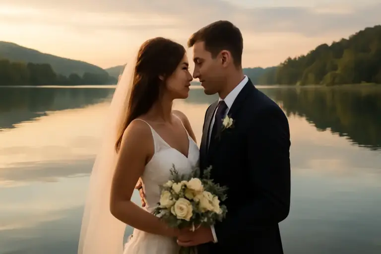Uso del lago come sfondo nelle foto di matrimonio: consigli per sfruttare riflessi e atmosfera